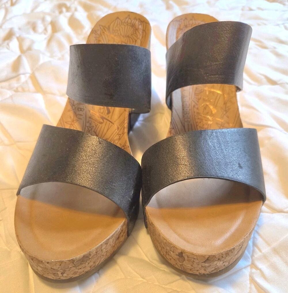 Blowfish Malibu Henri Women’s Platform Sandals Black US Size 8.5